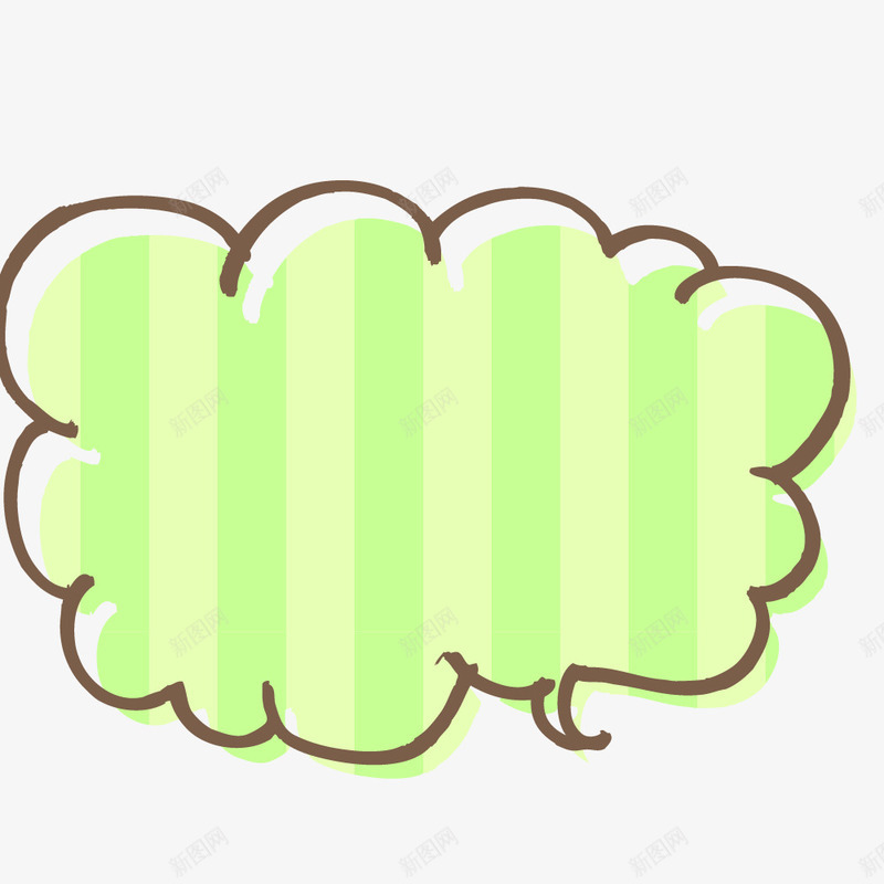 绿色条纹图案对话框png免抠素材_88icon https://88icon.com 对话框 水墨 简图 简笔画 线条 绿色条纹图案