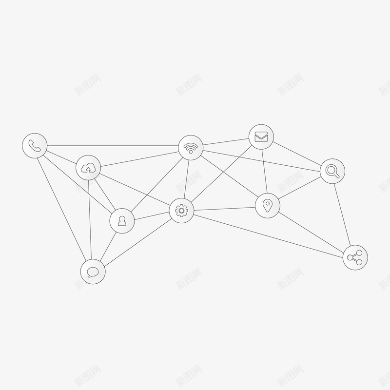 空间几何连接关系连接符png免抠素材_88icon https://88icon.com 空间几何 连接关系 连接符