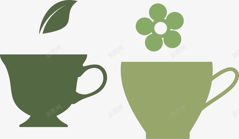 叶子茶杯矢量图eps免抠素材_88icon https://88icon.com 手绘泡茶 杯子 泡茶 泡茶方法 泡茶步骤 泡茶流程 花朵 矢量图