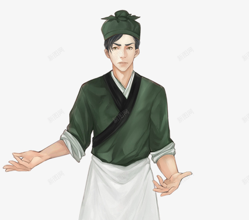 厨师形象古风男子png免抠素材_88icon https://88icon.com 厨师 古风 形象 男子