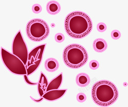粉色温馨花朵装饰素材