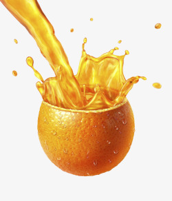 水果橙子橙汁广告素材