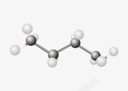 正丁烷结构矢量图素材