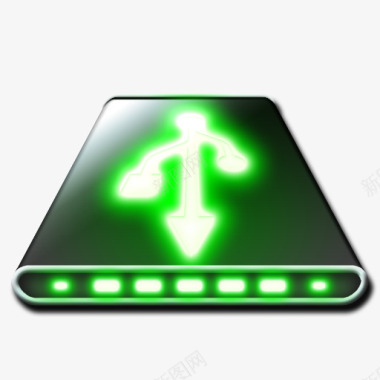 光源移动硬盘桌面图标图标