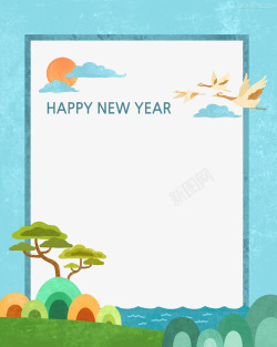 中国元素和鹤素材