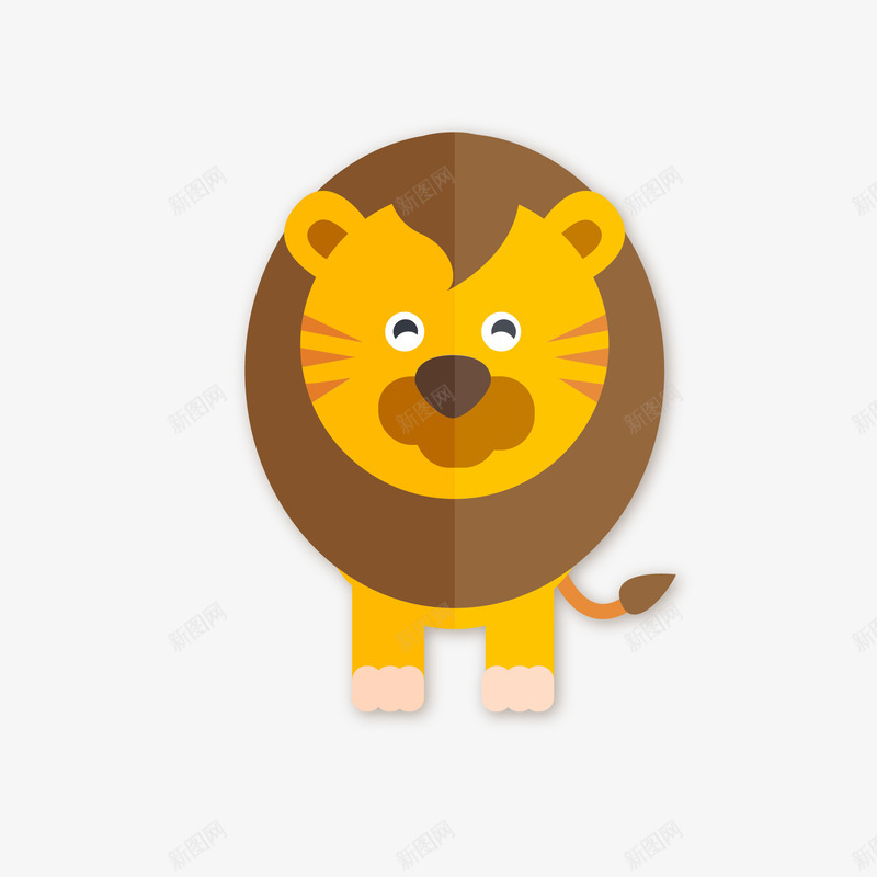 扁平化狮子矢量图eps免抠素材_88icon https://88icon.com 动物 动物插画 卡通动物 可爱动物 小动物 扁平化 狮子 矢量图