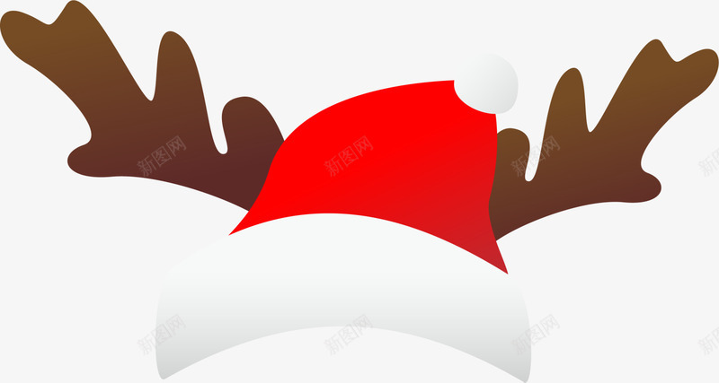 红色卡通麋鹿圣诞帽png免抠素材_88icon https://88icon.com Christma Christmas Merry 圣诞帽 圣诞快乐 圣诞节 小鹿帽子 驯鹿 麋鹿