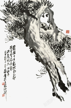 一棵松树素材