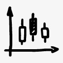 股票蜡烛图icon图标图标