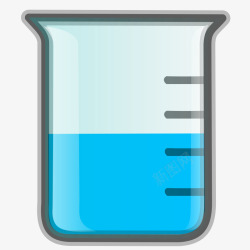 化学实验器材透明卡通化学实验器材实验杯高清图片