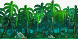 海边椰树绿色素材