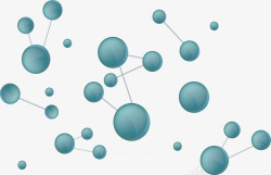 分子花纹绿色分子结构花纹高清图片