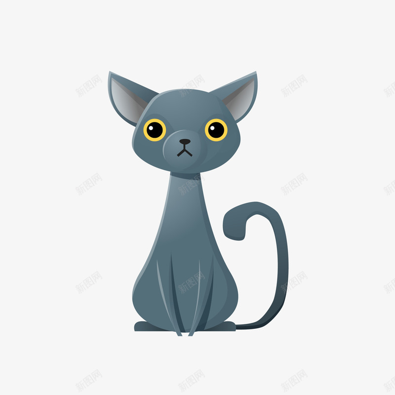 卡通手绘可爱蓝灰猫咪图矢量图eps免抠素材_88icon https://88icon.com 免抠图PNG 卡通 可爱 手绘 猫咪 矢量卡通手绘可爱蓝灰猫咪免抠图PNG免费下载 蓝灰 矢量图