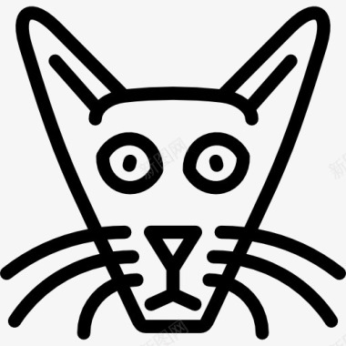 花斑猫爪哇猫图标图标