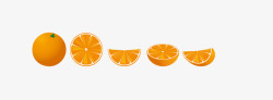 橙汁水果渐变矢量图素材