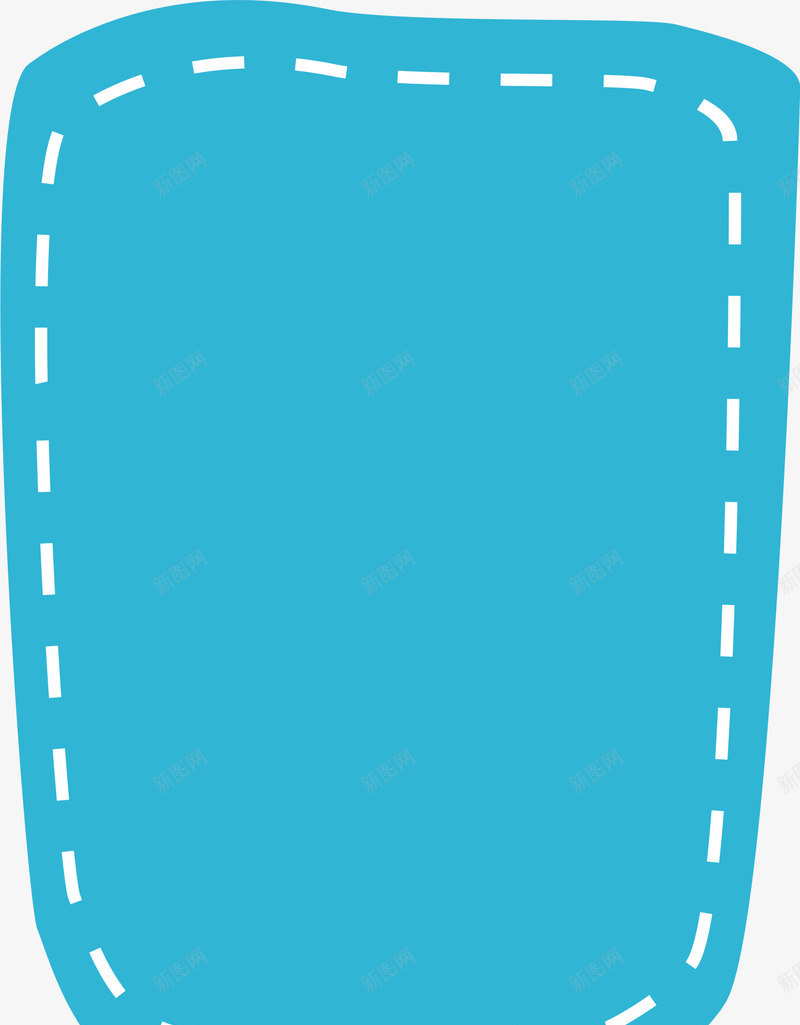 蓝色虚线框架png免抠素材_88icon https://88icon.com 免抠PNG 对话框 框架 蓝色 虚线 边框纹理