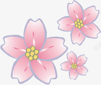 唯美粉色温馨花朵手绘png免抠素材_88icon https://88icon.com 温馨 粉色 花朵