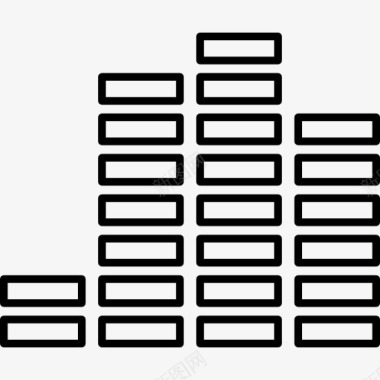 音量柱体积图标图标