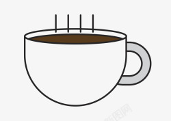卡通创意咖啡杯图素材