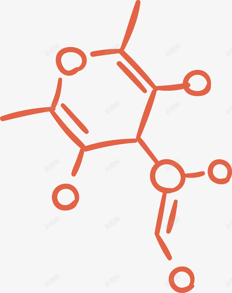 有机化学结构式矢量图ai免抠素材_88icon https://88icon.com 化学 化学结构式 手绘 有机化学 芳香烃 苯环 矢量图