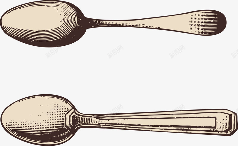 复古铁勺子手绘矢量图ai免抠素材_88icon https://88icon.com 勺子 复古 手绘 铁勺子 餐具 矢量图
