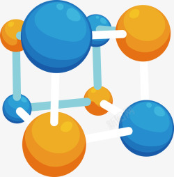 立方体节点立方体节点分子结构高清图片