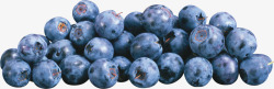 散落的美味蓝莓素材