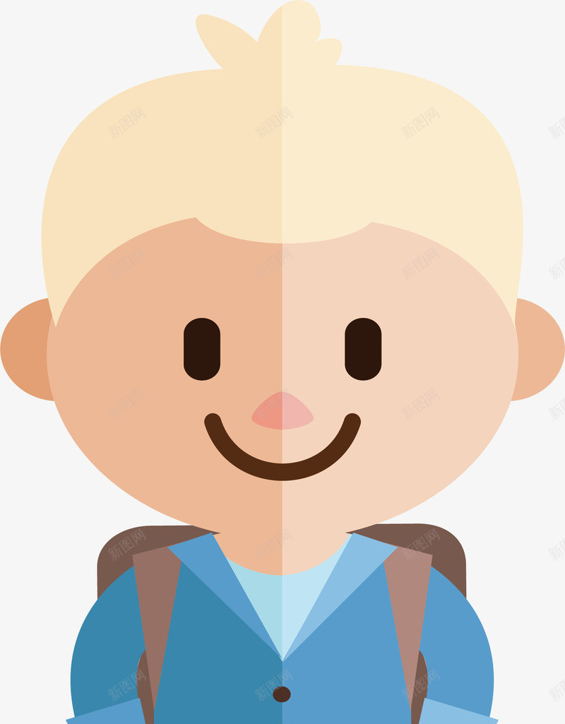 精神饱满的小学生png免抠素材_88icon https://88icon.com 卡通男生 小学生 新学生 新校服 男学生 矢量png