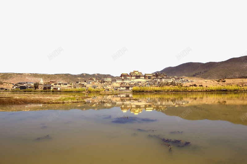 云南松赞林寺风景png免抠素材_88icon https://88icon.com 云南 旅游 景点 著名 风景