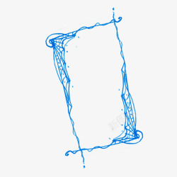 框架蓝色粉笔图案素材