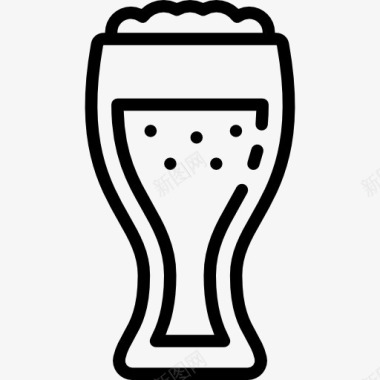 啤酒音乐节瓶啤酒图标图标