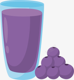 蓝莓汁素材