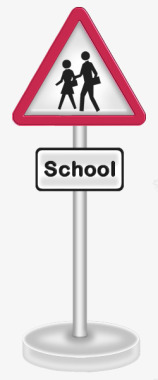 卡通马路指示牌图标图标