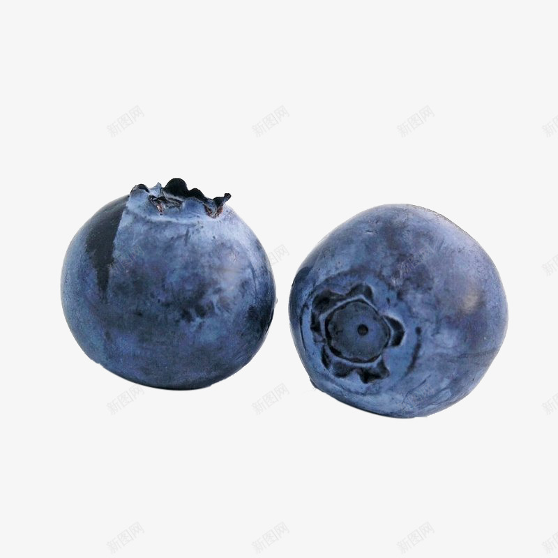 两个蓝莓png免抠素材_88icon https://88icon.com 产品实物 新鲜 水果 蓝色