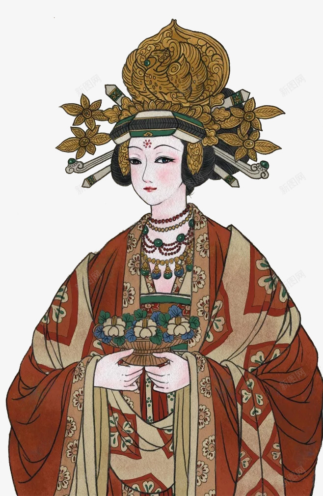 古代女子服饰特色png免抠素材_88icon https://88icon.com 中国古代头饰 中国风 历史 古代 古代服饰 头饰 女子 手绘 服饰 装束