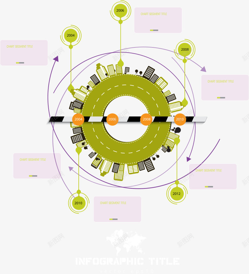 绿色公路图表矢量图eps免抠素材_88icon https://88icon.com 公路 公路图表 卡通公路 矢量公路 绿色公路图表 矢量图