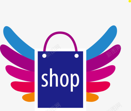 购物购物logo矢量图图标图标