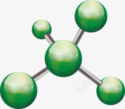 绿色晶体结构素材