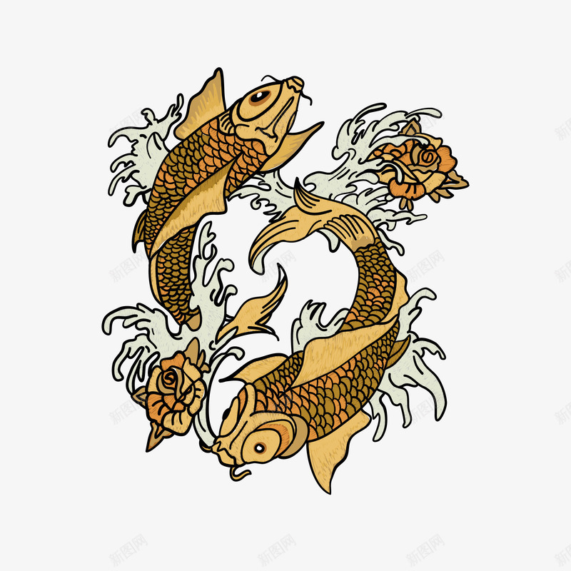 日系手绘锦鲤矢量图ai免抠素材_88icon https://88icon.com PNG锦鲤 手绘锦鲤 日系 日系锦鲤 锦鲤 锦鲤PNG 矢量图