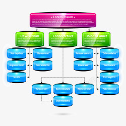 结构分类图素材