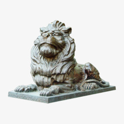 雄狮雕塑素材