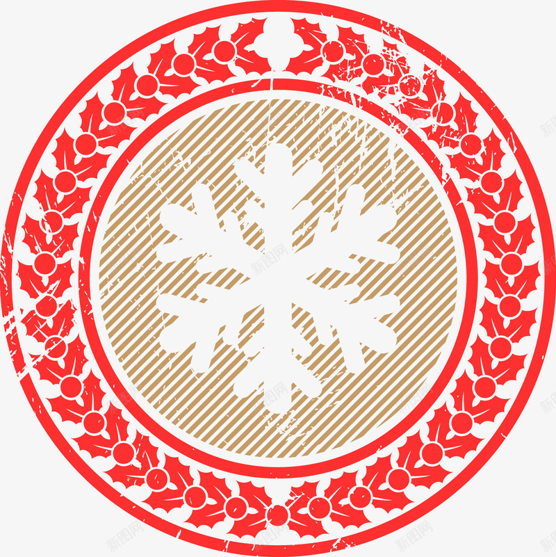 圆形雪花标签png免抠素材_88icon https://88icon.com 圆形标签 圆形矢量 圣诞节主题png图片免费下载 圣诞节素材 圣诞节素材免费下载 矢量素材 红色圣诞节标志 雪花 雪花图案 雪花素材