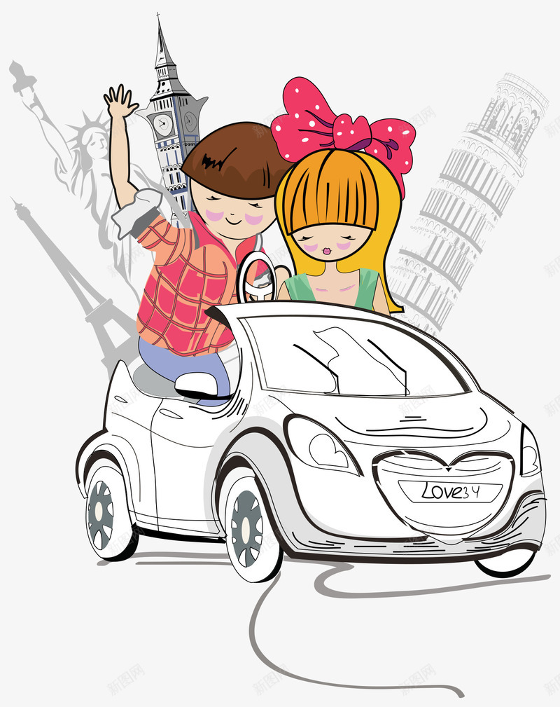 手绘快乐的儿童矢量图ai免抠素材_88icon https://88icon.com 儿童 建筑 手绘 欢乐 矢量图