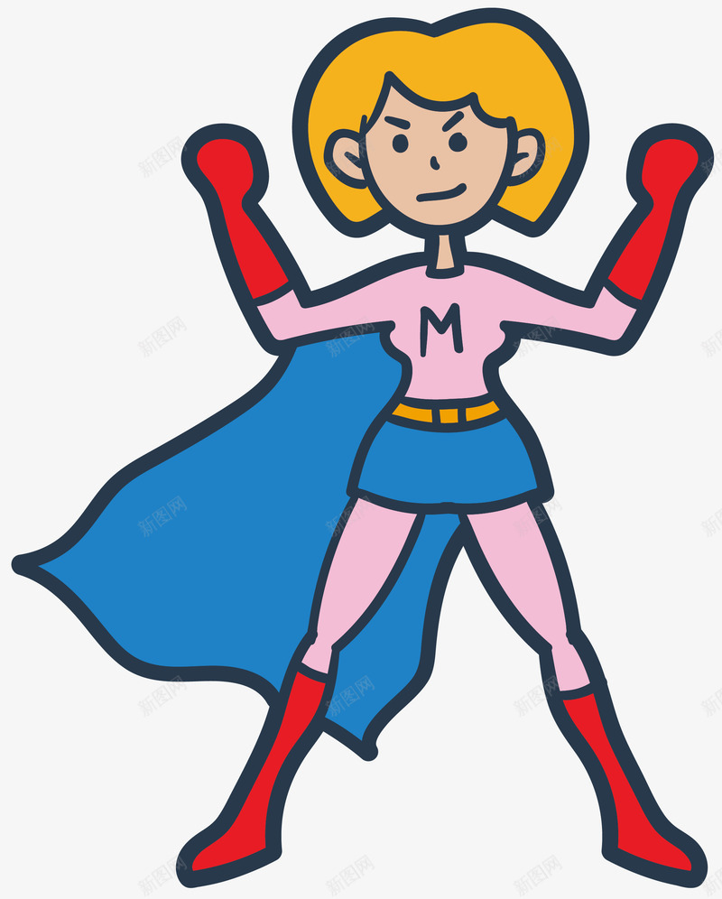 拳击卡通超级妈妈png免抠素材_88icon https://88icon.com 卡通风格 厉害妈妈 拳击 超级妈妈 超级母亲