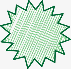 绿色简约线条符号素材
