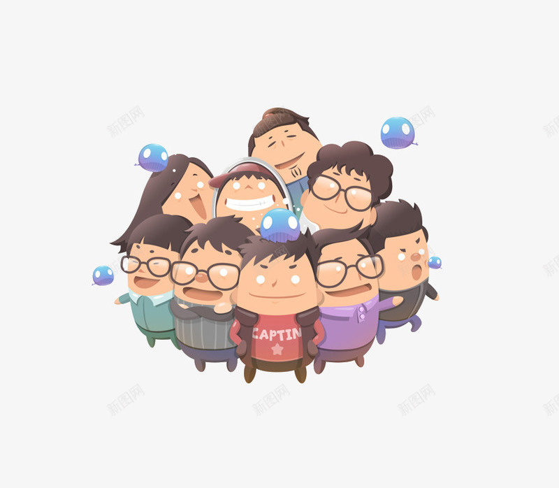 一群人这一起png免抠素材_88icon https://88icon.com 一群人 人物 卡通