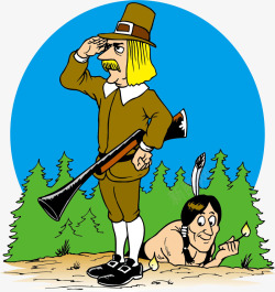 土著与卫兵素材