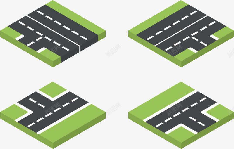 道路矢量图ai免抠素材_88icon https://88icon.com 道路马路车辆环城公路 矢量图