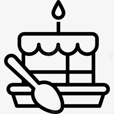 蜡烛蛋糕图标图标