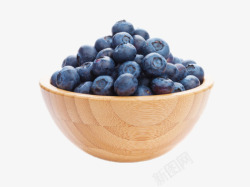 实物一碗野生蓝莓素材